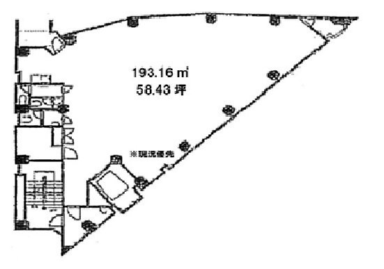 新宿サンビル3F 間取り図