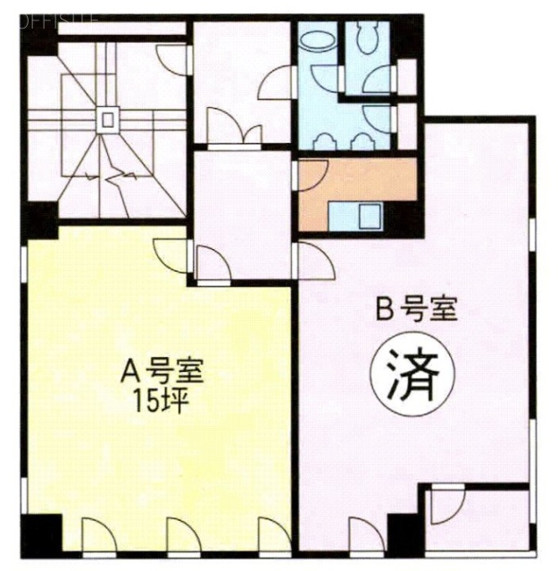 新橋第一ビル新館A 間取り図