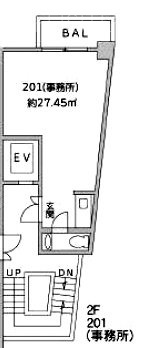 アスカ南麻布201 間取り図