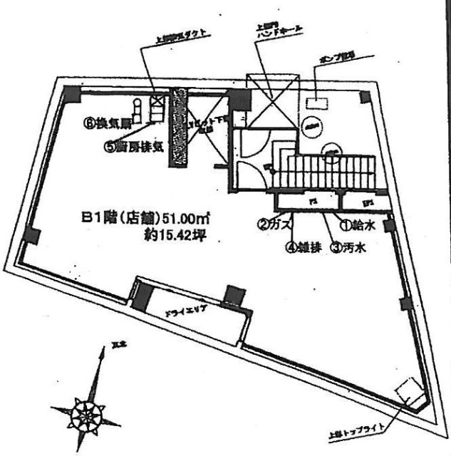 萩原ビル第5B1F 間取り図