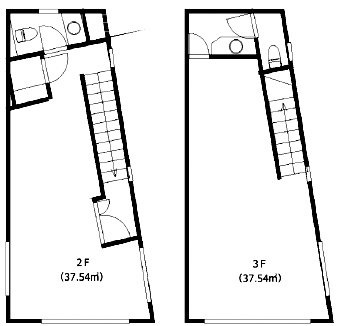 MONビル2F〜3F 間取り図