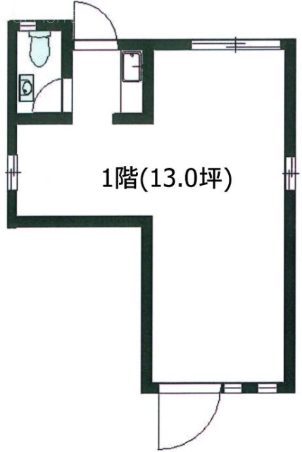 マルエスビル1F 間取り図