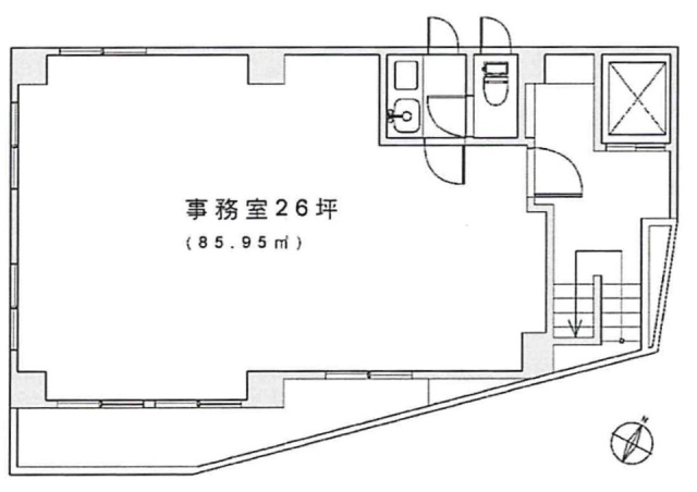 第三米山ビル4F 間取り図