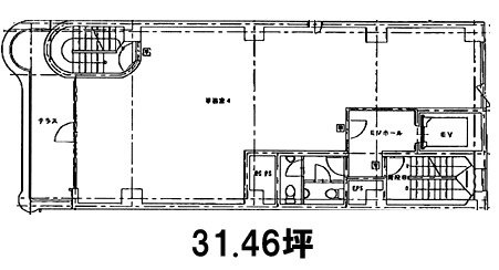 日本橋ライフサイエンスビルディング9ビル3F 間取り図