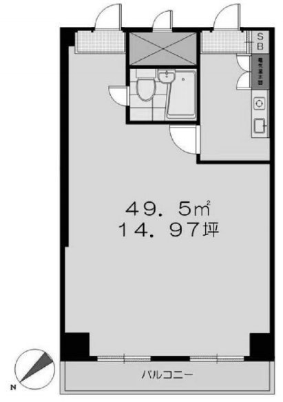 サンパティオ高田馬場210 間取り図