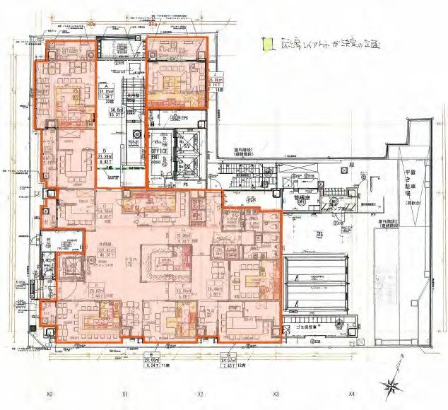 神宮前123ビル1F 間取り図