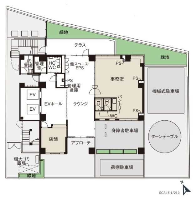 CIRCLES御茶ノ水1F 間取り図