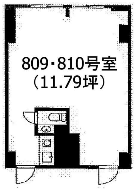 ワコーレ新宿第一ビル809・810 間取り図