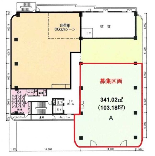 アーバン芝公園A 間取り図