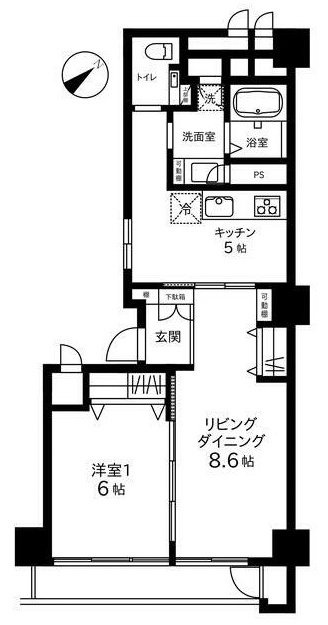 南平台セントラルハイツ2F 間取り図