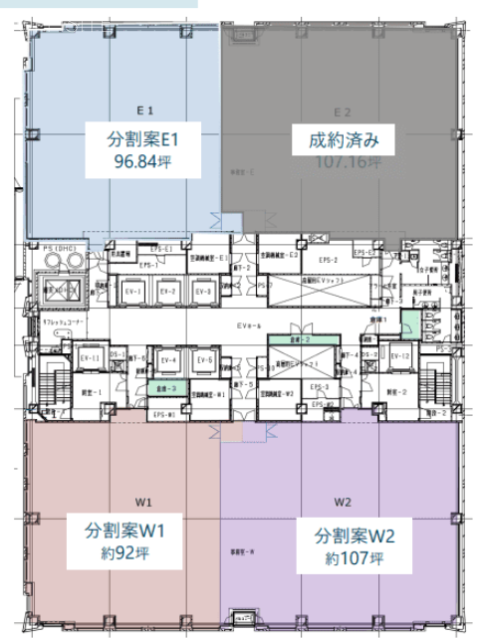 品川シーサイドキャナルタワーE1 間取り図