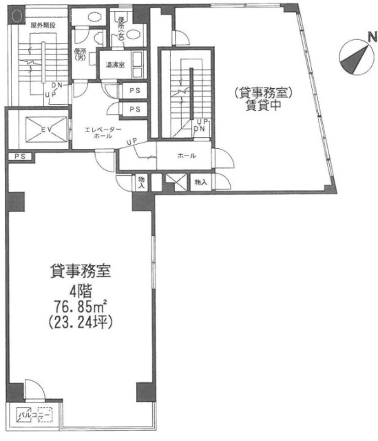 露月町ビル4F 間取り図