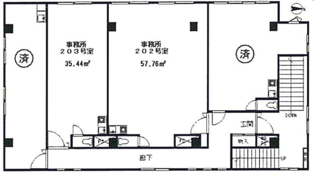 Mビル202 間取り図