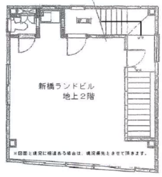 新橋ランドビル2F 間取り図