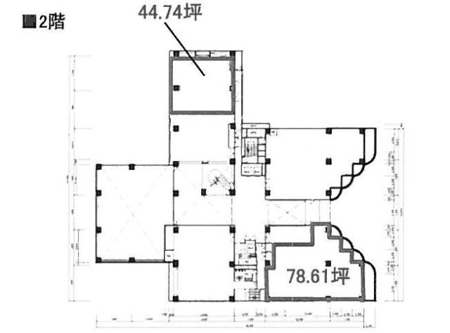 Daiwa赤坂ビル2F 間取り図