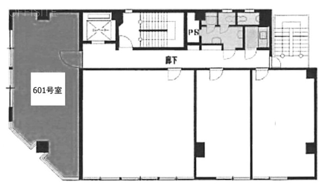 京浜建物第3ビル601 間取り図