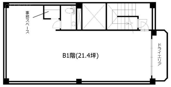 東麻布ビルB1F 間取り図