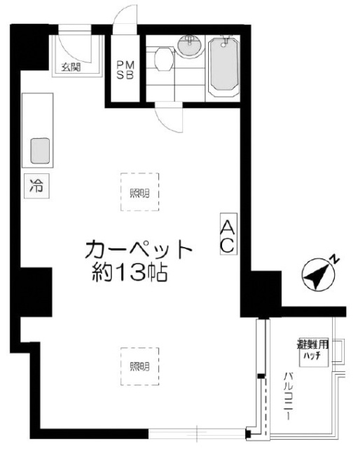 日本橋サマリヤシティハイツ405 間取り図