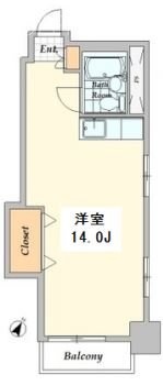 シャトレー新宿御苑Ⅱ401 間取り図