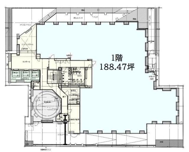 Daiwa秋葉原1F 間取り図