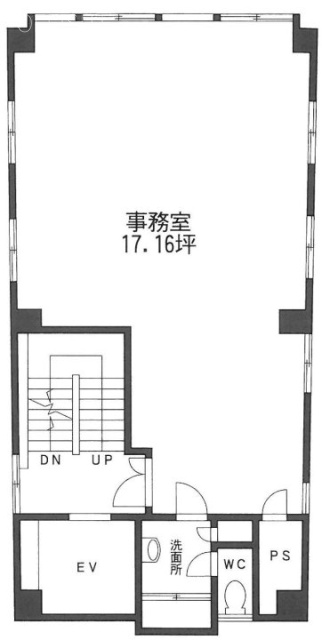 萩原ビル2F 間取り図