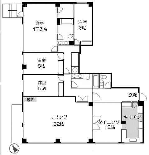 ケミーコート202 間取り図