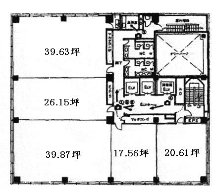 ERVIC横浜ビル6F 間取り図