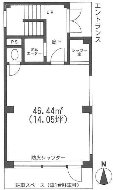 千代田ビル1F 間取り図