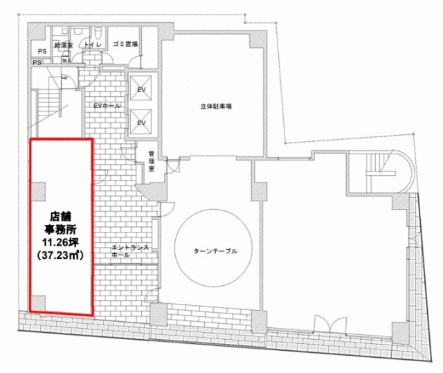 アルテビル東神田Ⅱ1F 間取り図