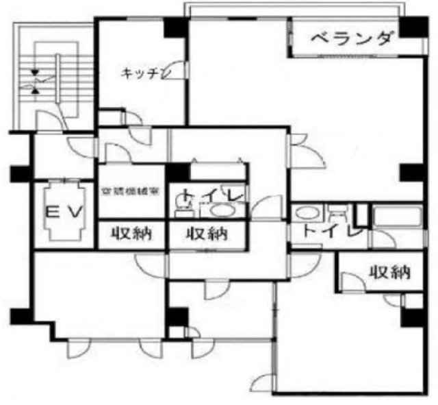 麹町ホームズ4F 間取り図
