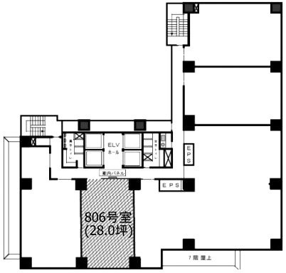 パークウエスト806 間取り図