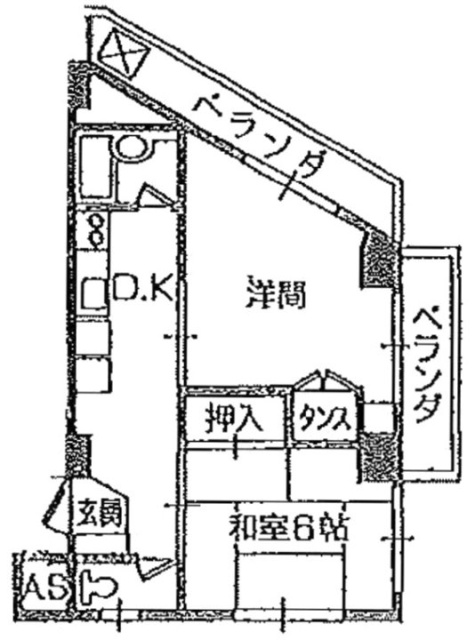 レジデンス深川富岡町205 間取り図