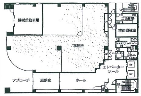 亀戸一棟貸しビル1F 間取り図