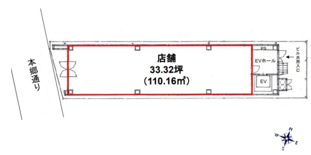 本郷三丁目ビル1F 間取り図