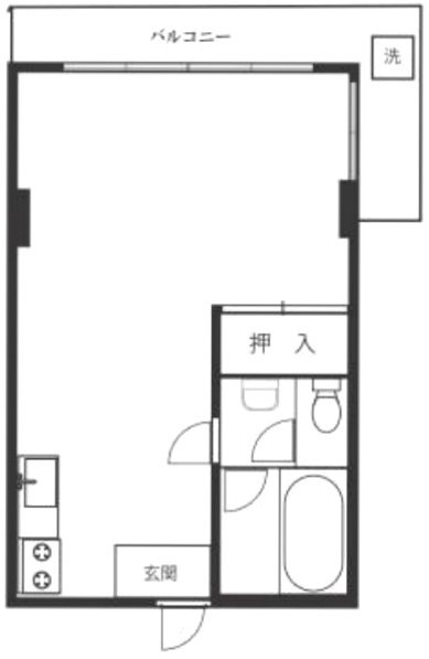 トーカン原宿キャステール201 間取り図