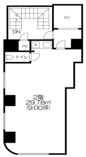 時習堂ビル2F 間取り図