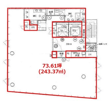 Daiwa目黒スクエア9F 間取り図