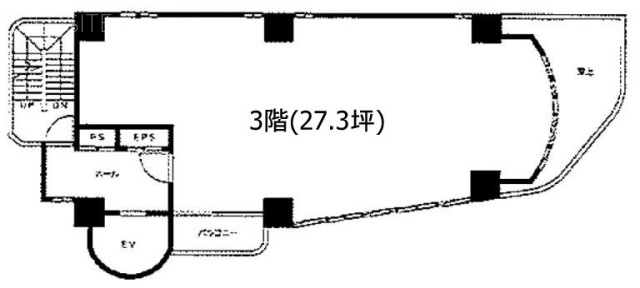 シガラキビル3F 間取り図