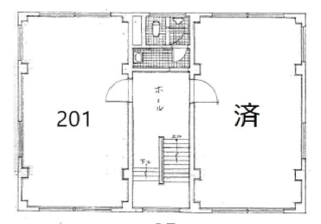 中櫻(ちゅうおう)ビル201 間取り図