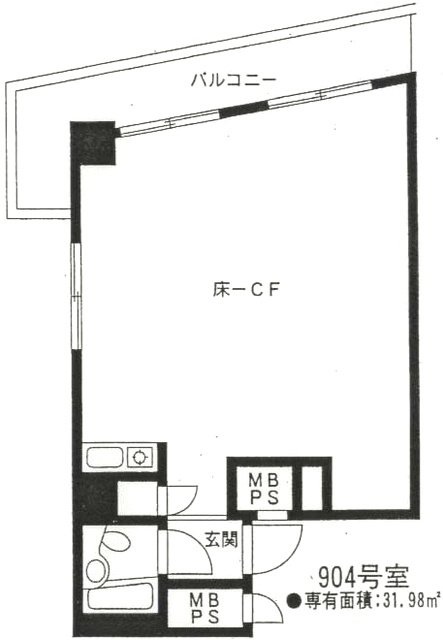 新宿コムロビル904 間取り図