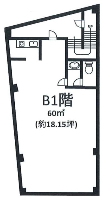 フォートレス渋谷(ショウワビル)B1F 間取り図