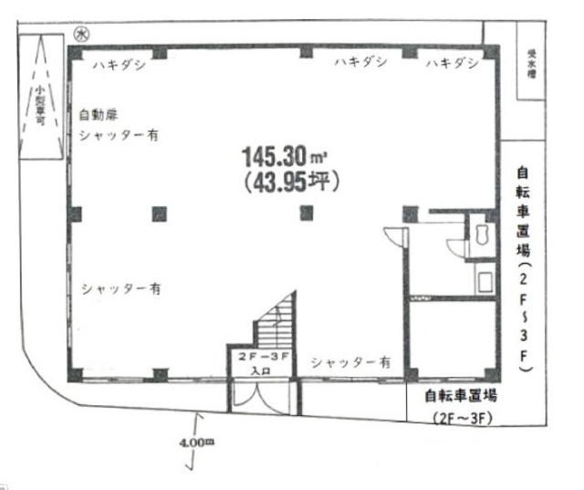 第4安井ビル1F 間取り図