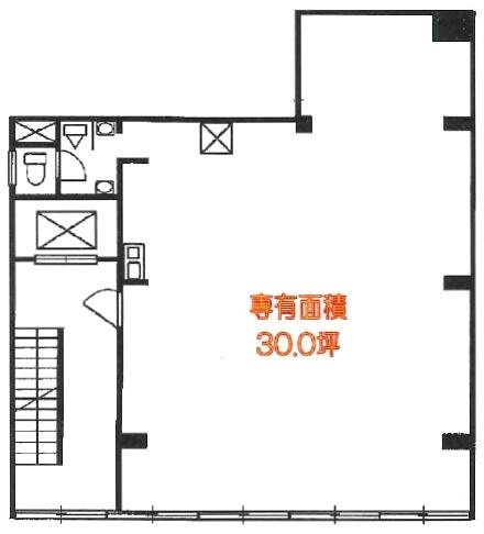 新太炉(しんたろう)ビル4F 間取り図