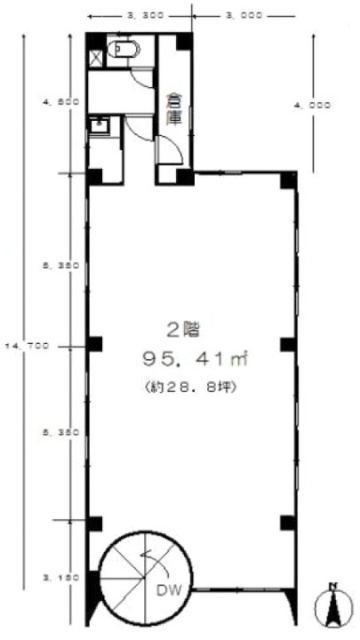 手塚ビル2F 間取り図