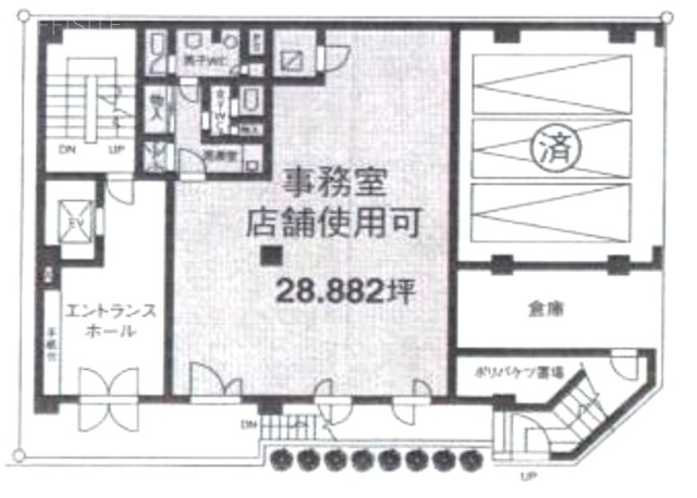 渡東ビル1F 間取り図