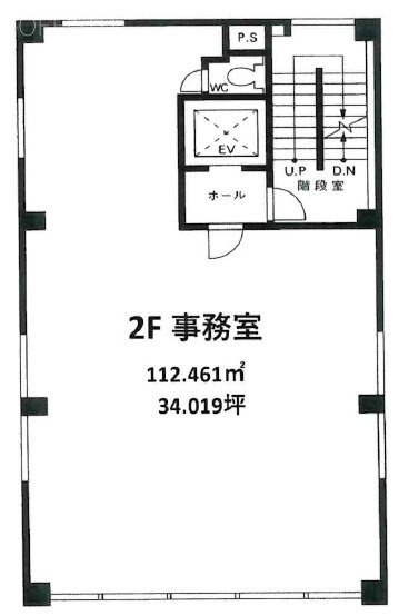 日企中央ビルディング201 間取り図
