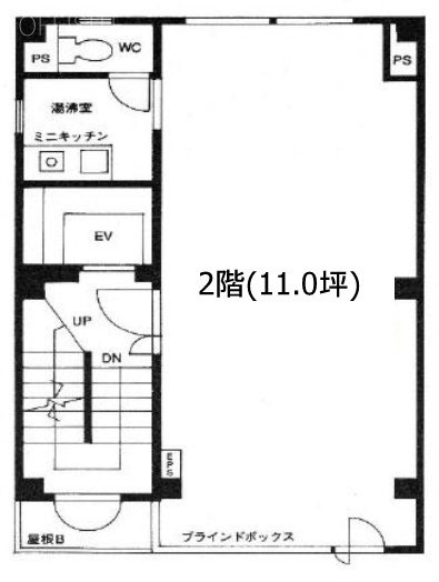 西川台東ビル2F 間取り図
