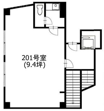 ヴィラ代々木Ⅲビル2F 間取り図