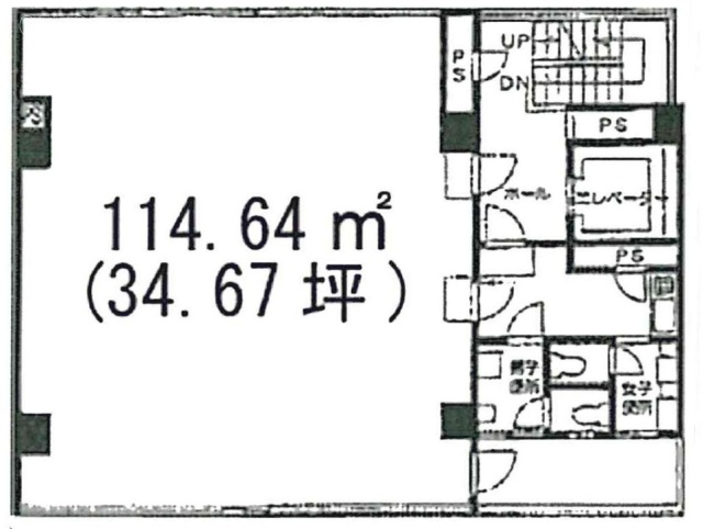 横浜西口藤澤ビル3F 間取り図