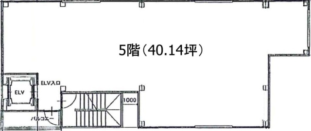 平井イニシャルビル5F 間取り図